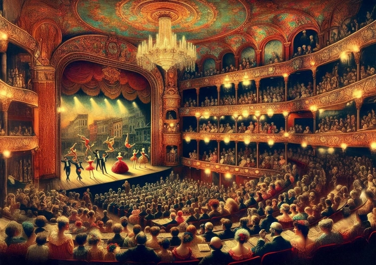 Puzzle Scena Teatralna 1000 elementów