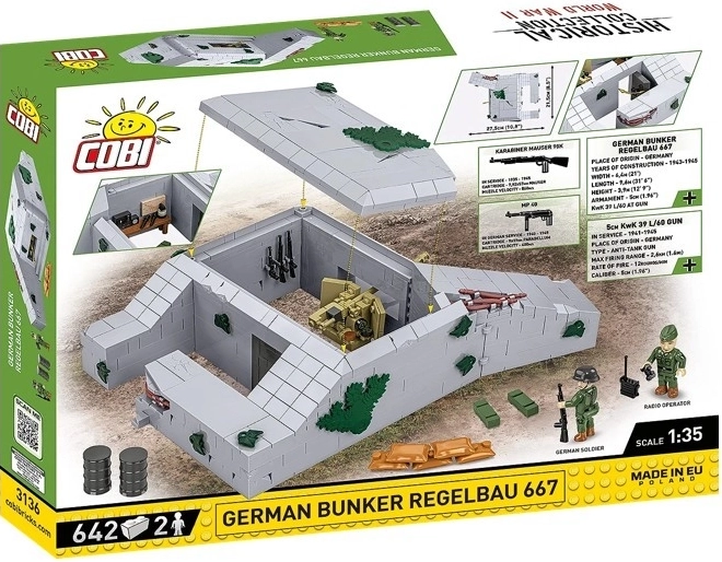 Bunkier Regelbau 667 z Klocków COBI