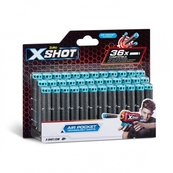 Zapasowe naboje piankowe X-Shot Air Pocket Technology, 36 szt.