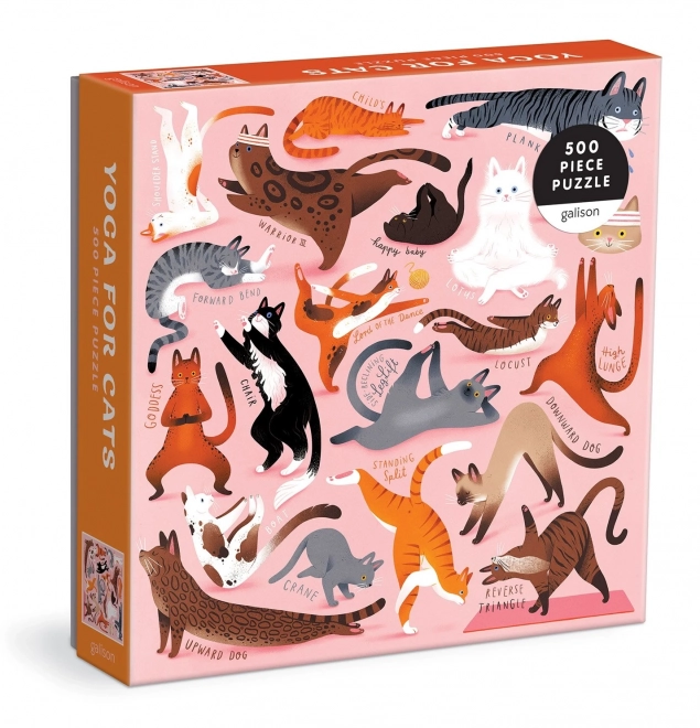 Puzzle Joga dla kotów 500 elementów