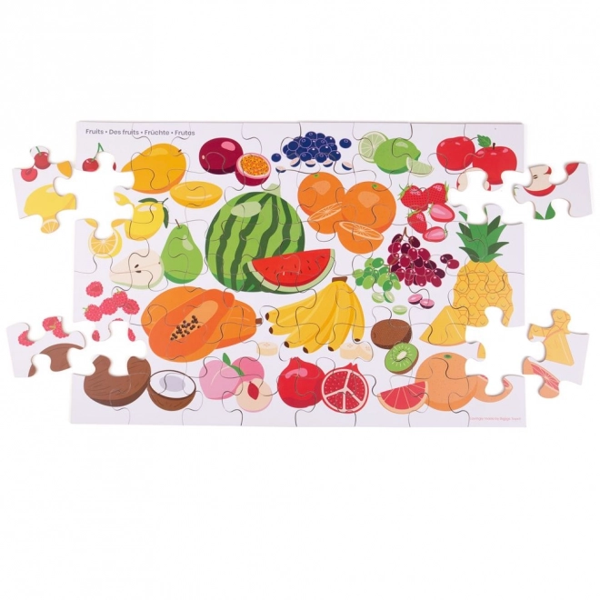 Podłogowe puzzle z motywem owoców