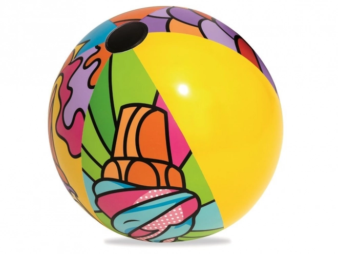 Kolorowa dmuchana piłka plażowa 91cm Bestway
