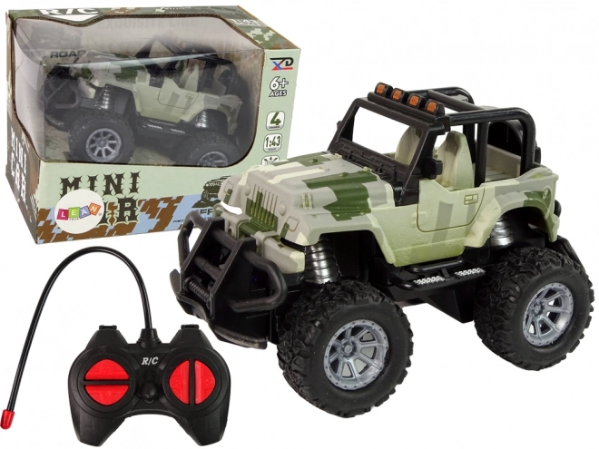 Zdalnie sterowane auto terenowe 1:43 Kamuflaż