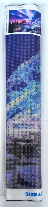 Malowanie diamentowe Kolorowa Noc 80x40 cm