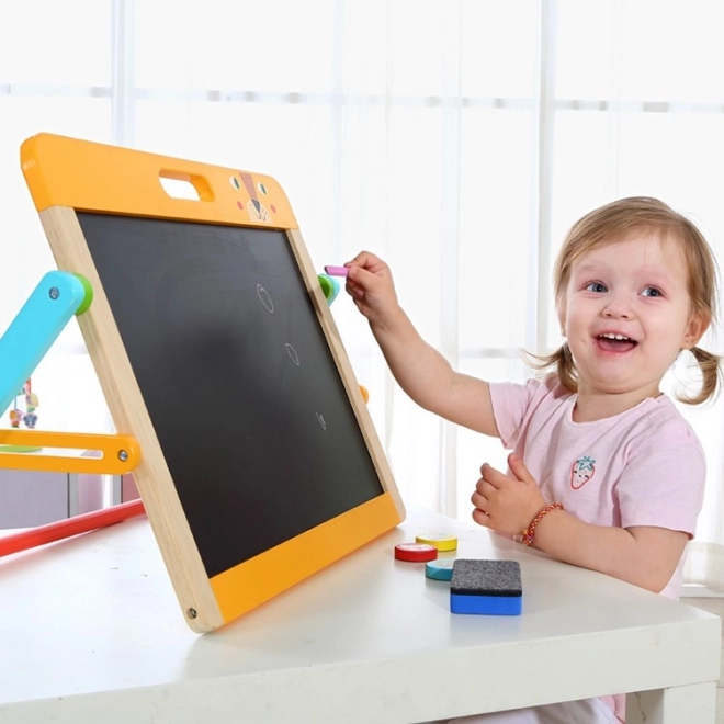 Dziecięca magnetyczna i kredowa tablica 2w1 Tooky Toy