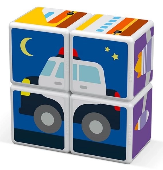 GEOMAG Magnetyczne klocki Magicube Środki transportu
