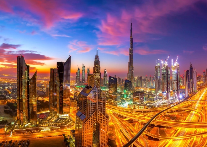 ENJOY puzzle świt nad Dubajem – 1000 elementów