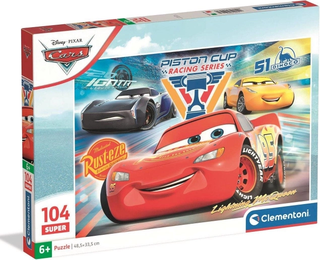 Clementoni puzzle Auta: Zygzak McQueen i rywale 104 elementy