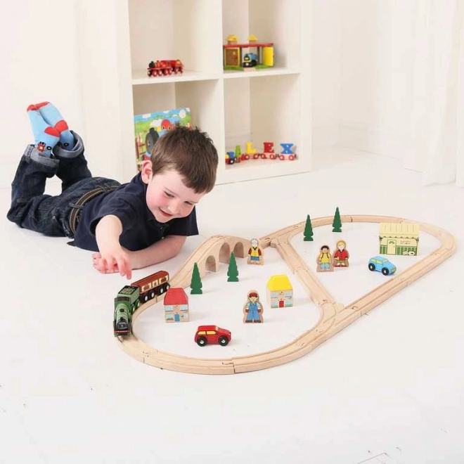 Drewniana kolejka Flying Scotsman