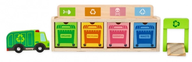 Drewniana zabawka do recyklingu dla dzieci