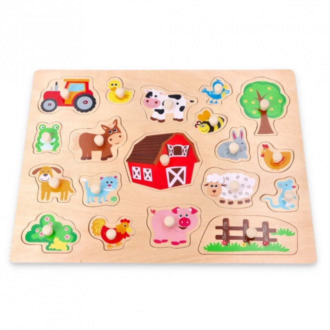 Duże drewniane puzzle Na wsi