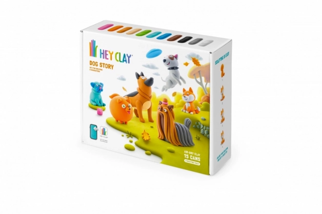 Hey Clay: Historia psów - zestaw mas plastycznych