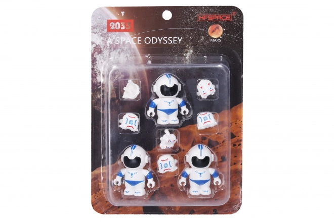 Astronauci 3 figurki 6 cm