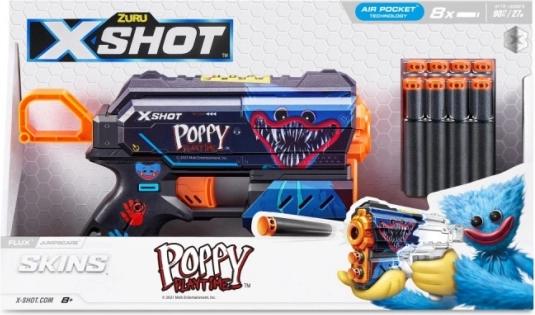 pistole na piankowe strzałki X-Shot Flux Jumpscare – 8 strzałek