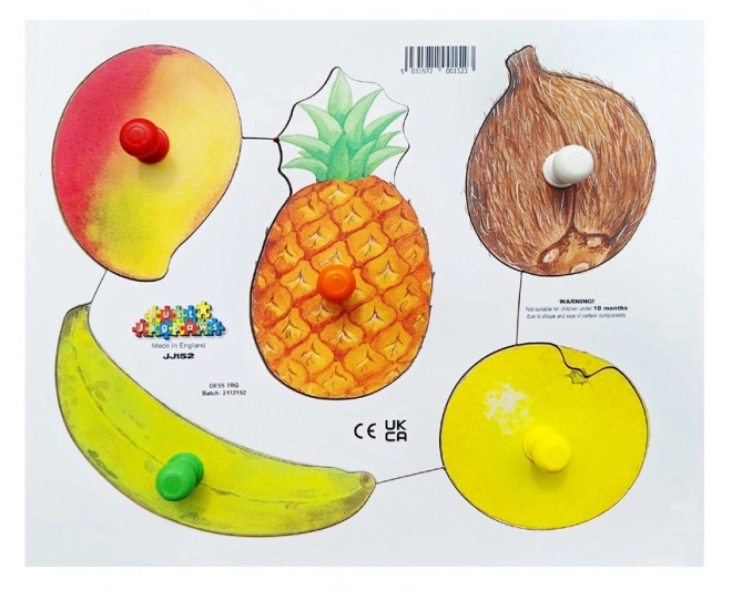 Just Jigsaws Obieramy i Kroimy Owoce 3 - Drewniane Puzzle