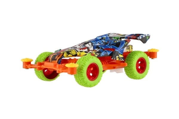 Samochodzik terenowy na mechanizm inercyjny