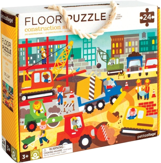 Podłogowe puzzle Plac budowy dla dzieci od 3 lat
