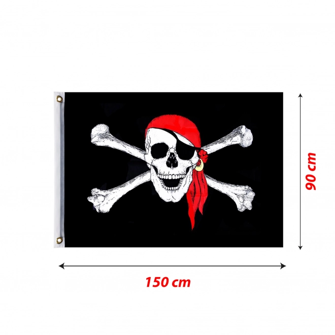 Flaga piracka 90x150 cm