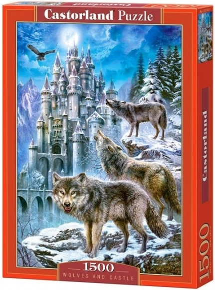 Puzzle Wilki i zamek 1500 elementów