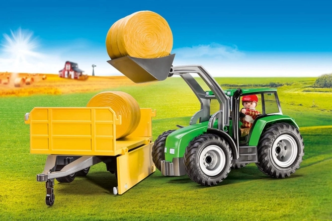 Zestaw figurek kraj 9317 Traktor z przyczepą
