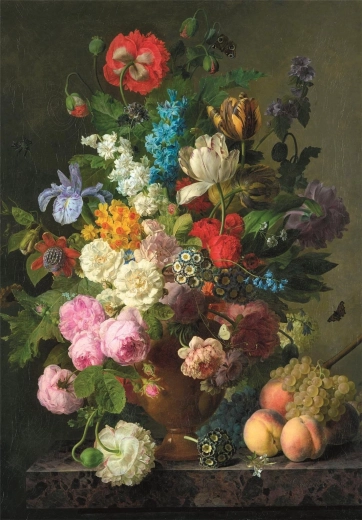 Puzzle Museum Collection: Martwa natura z kwiatami 1000 elementów