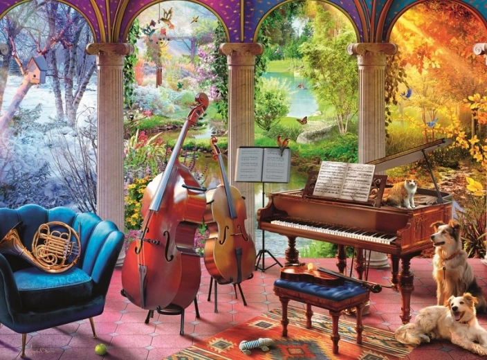 Ravensburger puzzle Muzyka czterech pór roku XXL 100 elementów