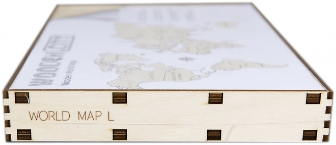 Drewniana mapa świata WOODEN CITY duża