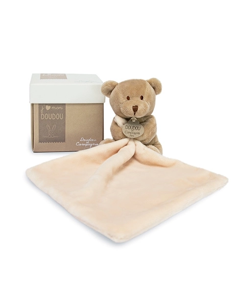 Doudou Zestaw prezentowy - misio z przytulanką 10 cm