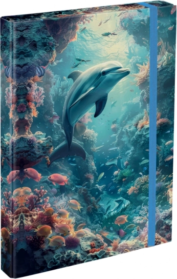 Teczka na szkolne zeszyty A4 Delfin