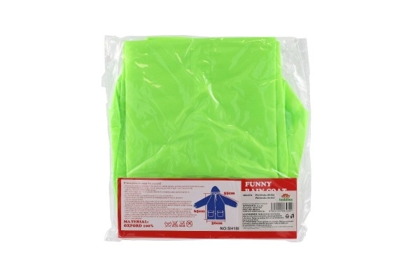 Płaszcz przeciwdeszczowy dziecięcy żaba rozmiar 110-120 cm zielony w woreczku 23x25 cm