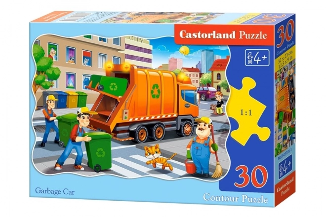 Puzzle dla dzieci Śmieciarka