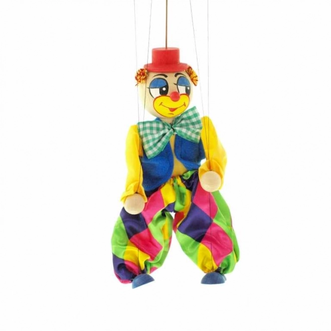 Drewniane duże marionetki - Klaun