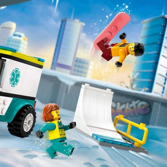 LEGO® City 60403 Karetka i snowboardzista