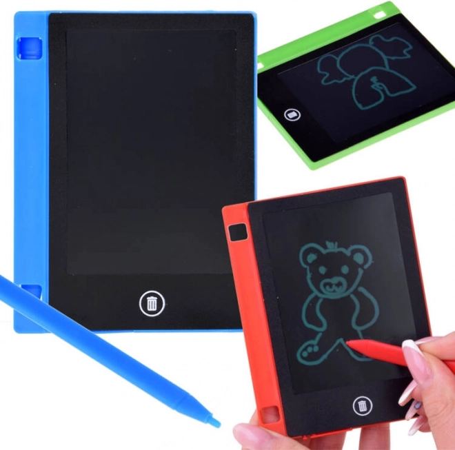 Mini tablet dla dzieci z rysikiem i funkcją wymazywania