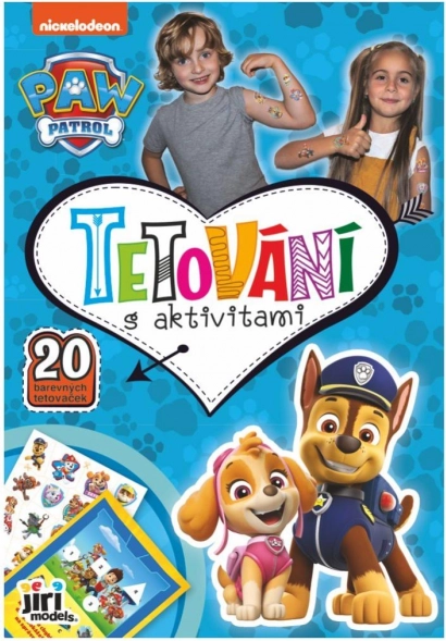 Zeszyt z tatuażami i aktywnościami PSI PATROL