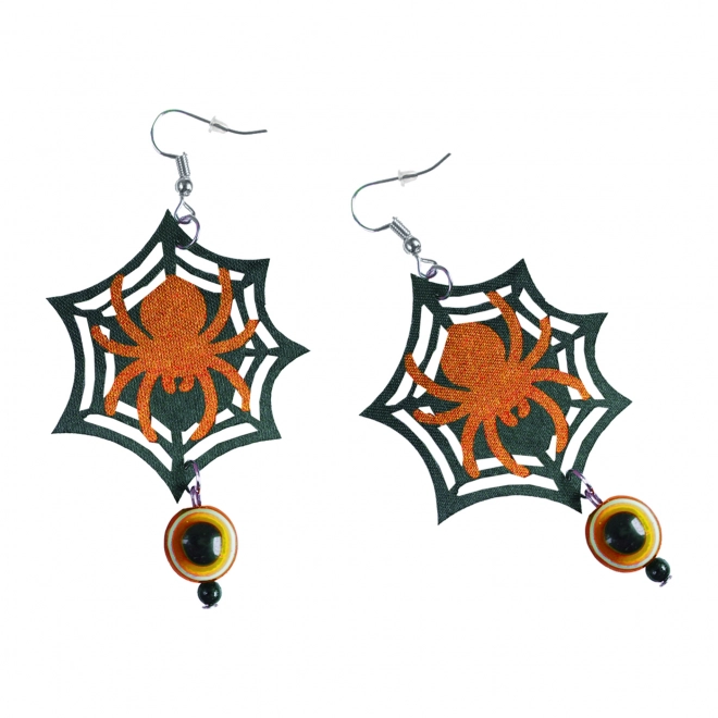 Kolczyki pająki czarownicze/Halloweenowe