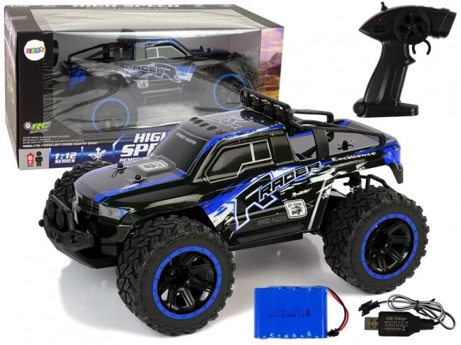 Off-Road R/C 2.4 G amortyzatory 1:12 niebieskie