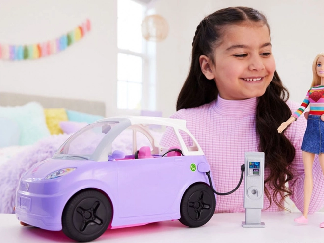 Auto Cabrio dla Barbie z elektryczną stacją