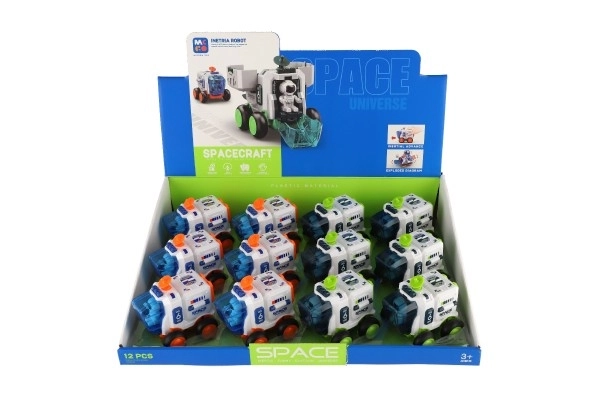 Auto kosmiczne plastikowe 8x9cm na bezwładności, 2 kolory