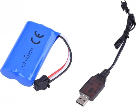 Ładowany akumulator 7,4 V z USB