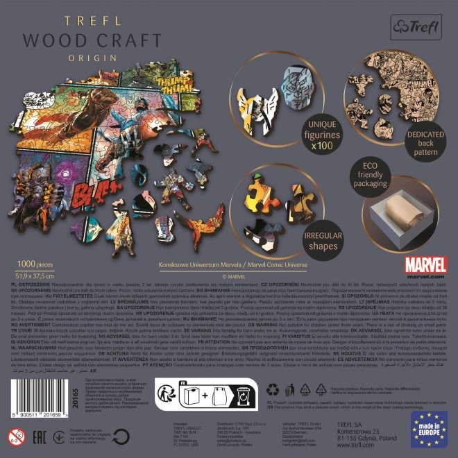 Drewniane puzzle Marvel Avengers 1000 elementów