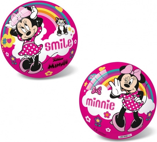 Piłka Minnie różowa 14 cm