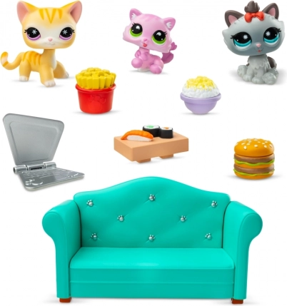 Littlest Pet Shop Zestaw Kolacja z 3 Figurkami