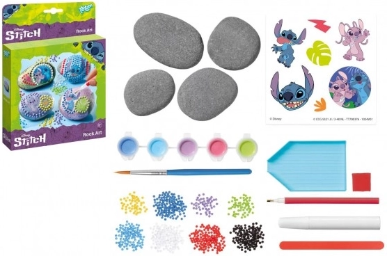 kreatywny zestaw do malowania i zdobienia kamieni Stitch