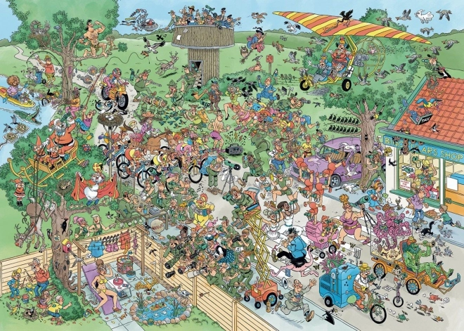 Puzzle JUMBO Jan van Haasteren Śledzenie ptaków 1000 elementów