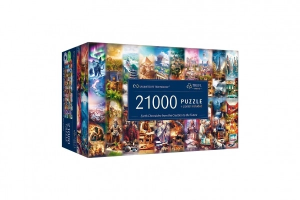 Puzzle Ziemia: Kronika świata od początku do przyszłości