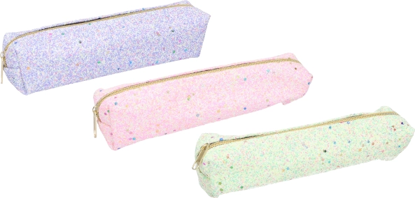 Błyszczące etui piórnik 20 × 4,5 × 4,5 cm
