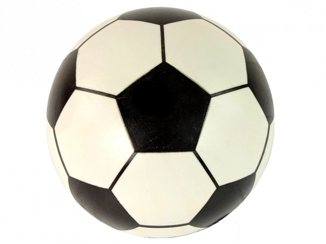 Biało-czarna gumowa piłka 23 cm lekka