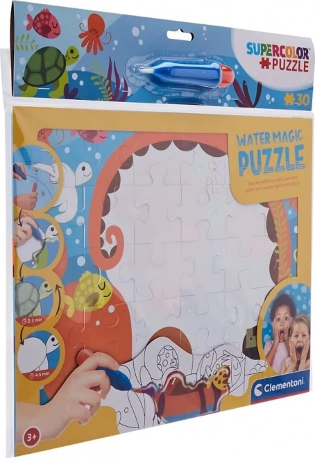 Puzzle z malowaniem wodą Głębia morza 30 elementów