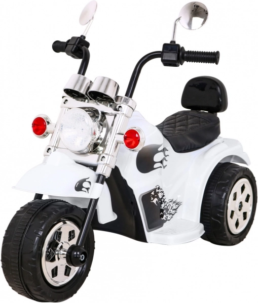 Elektryczny motocykl dziecięcy Hot Chopper – Biały